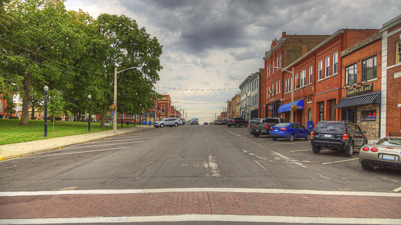 The town square in Waterloo, Illinois