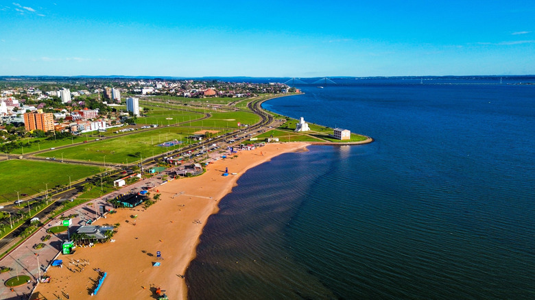 San Jose Beach in Encarcion, Paraguay along Parana River