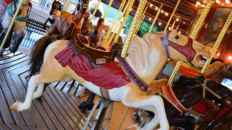 Vintage carousel horse at DelGrosso's Park