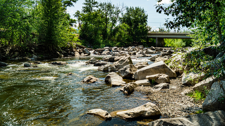 Grande Ronde River coasting through La Grande, Oregon