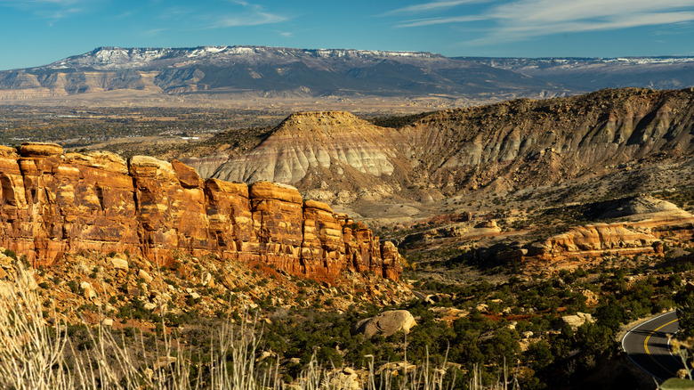 Colorado Monument and Grand Junction in the background