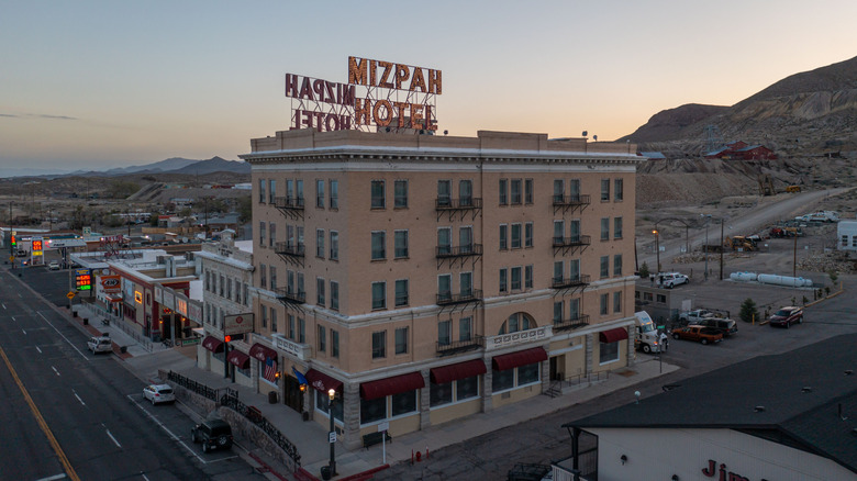 Mizpah Hotel in downtown Tonopah, Nevada