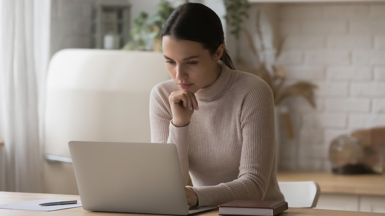 Person on computer