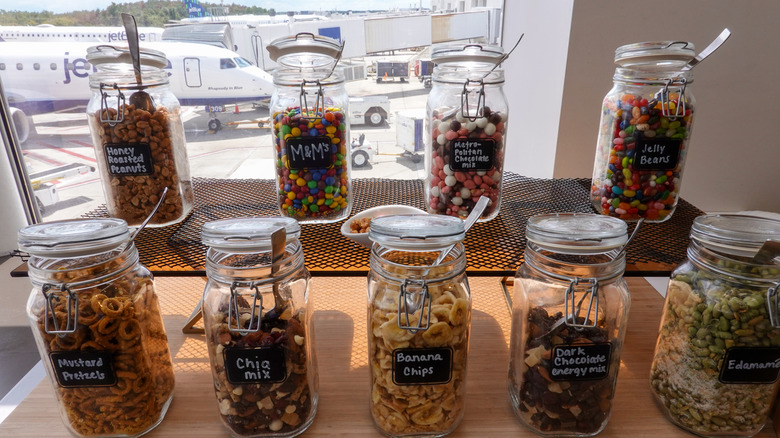 Snacks in the Club MCO Airport Lounge at Orlando International Airport