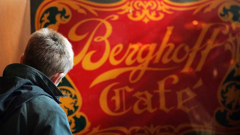 Berghoff Cafe sign in Chicago O'Hare International Airport (ORD)