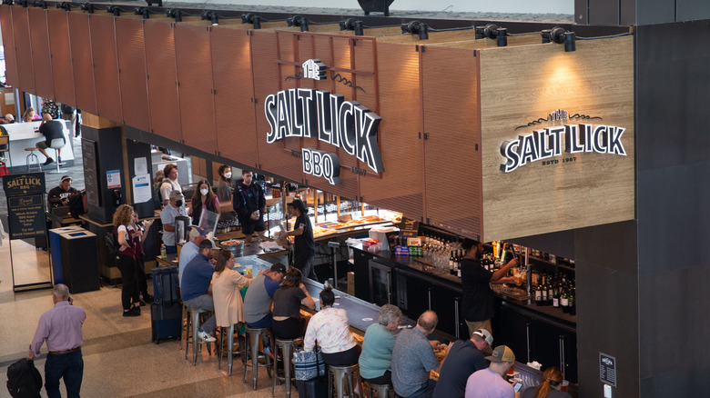 Salt Lick BBQ joint in Austin International Airport (AUS)