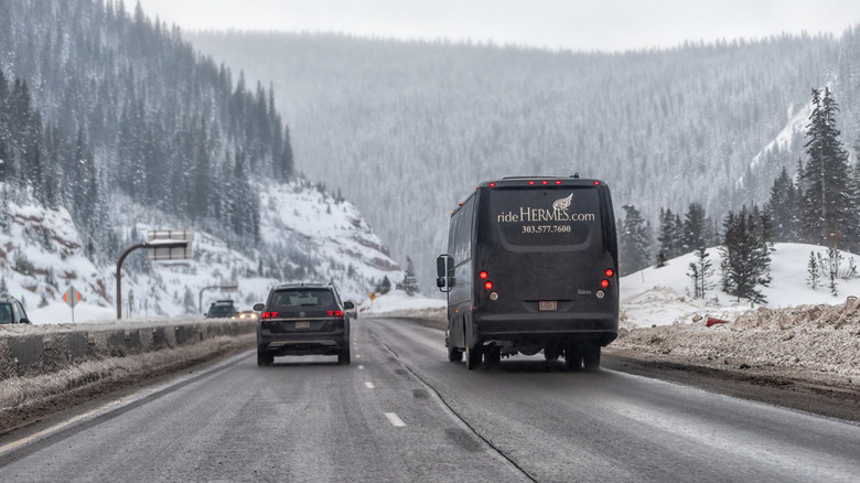 a shuttle to the mountains in Colorado