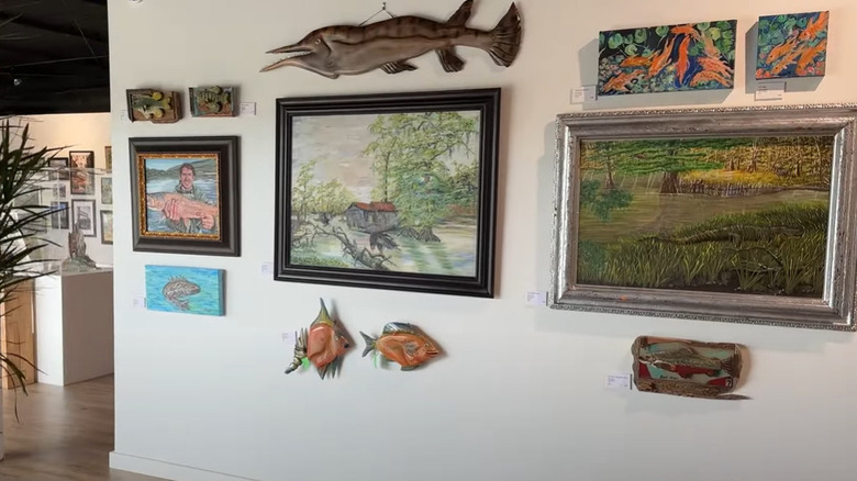 Artwork inside The Kelly Fitzpatrick Center for the Arts