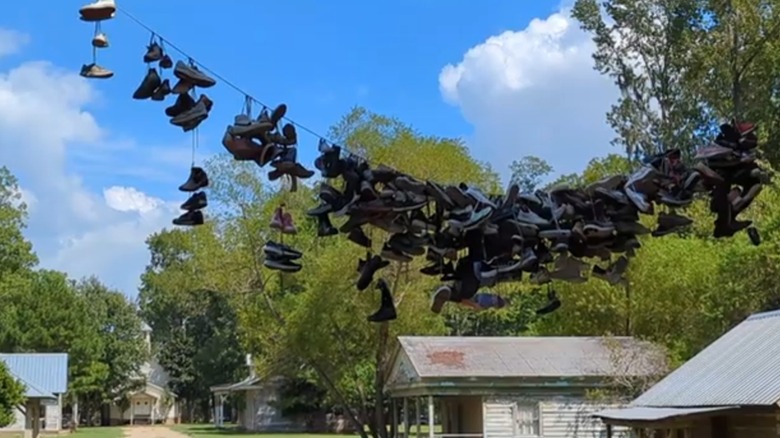 Shoe line at Town of Spectre in Jackson Lake Island, Alabama