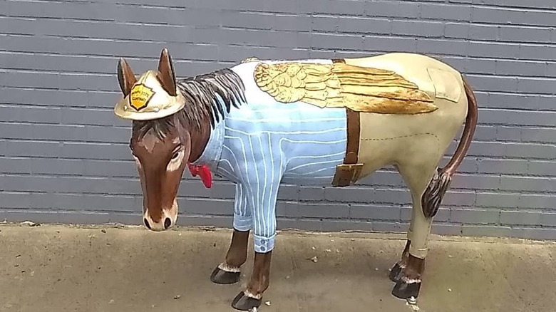 painted mule in Jasper, Alabama
