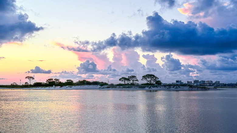Sunrise at Robinson Island in Alabama