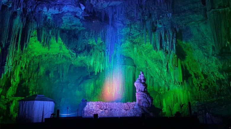 Laser show at Majestic Caverns in Childersburg