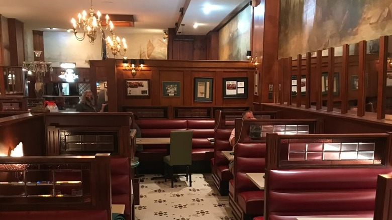 Interior of The Bright Star Restaurant in Bessemer, Alabama