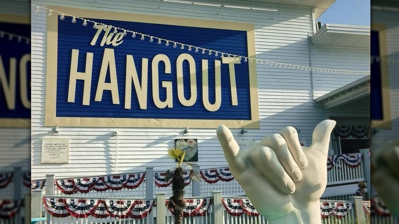 Exterior of The Hangout restaurant in Gulf Shores, Alabama