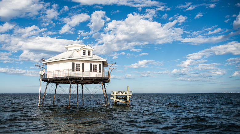 A view of Middle Bay Lighthouse, Alabama