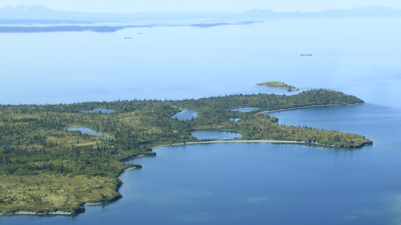 Lake Iliamna and islands