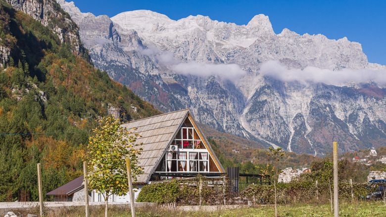 A small alpine home in the Albanian Alps near Theth in Shkodër county, Albania