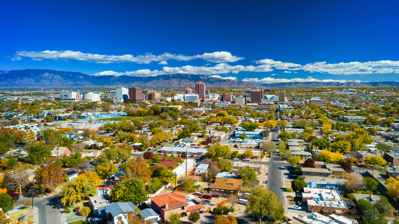 Aerial view of Albuquerque, New Mexico