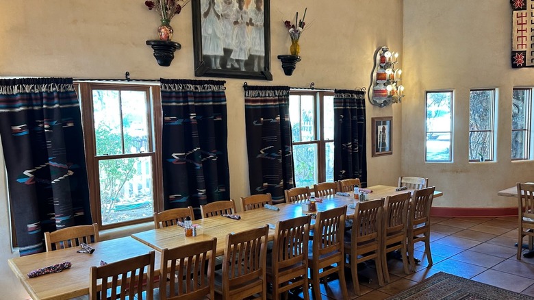 Interior of Teofilo's Restaurante in Los Lunas, NM