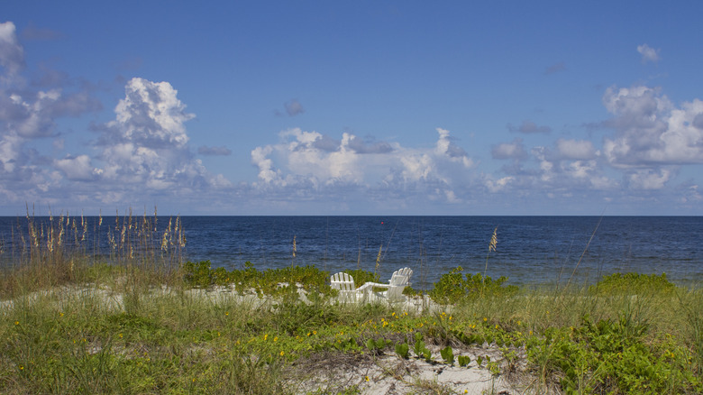Two empty chairs on the Forgotten Coast, Florida