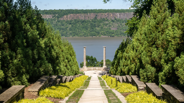 A view of the vista at Untermyer Park and Gardens