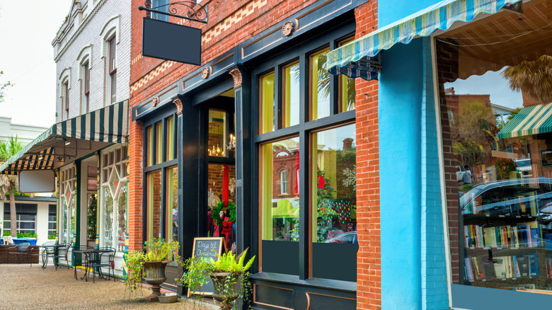 Colorful stories in historic downtown Fernandina Beach, Florida