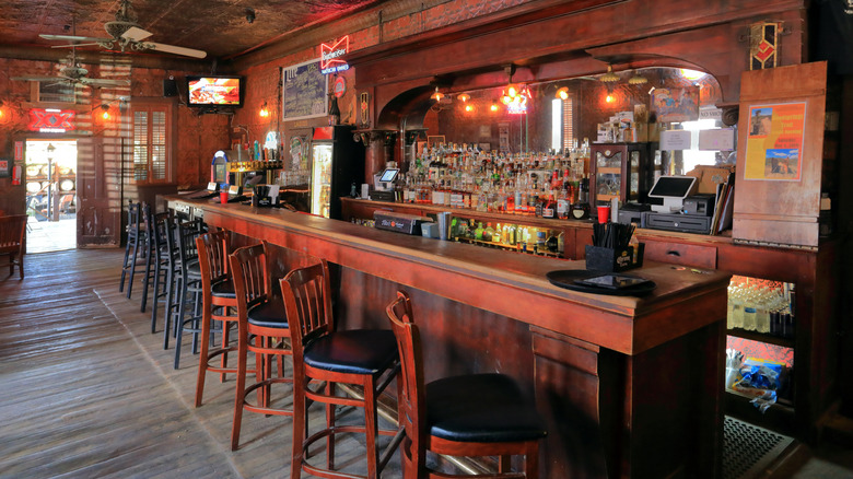 Bar inside Pioneer Saloon