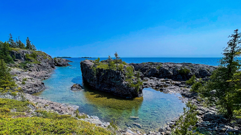 Shoreline at Isle Royale National Park, MI, USA