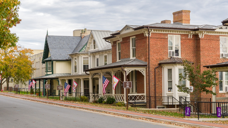 Human Resources and Financial Aid buildings on the campus of Virginia Military Institute in Lexington, Virginia