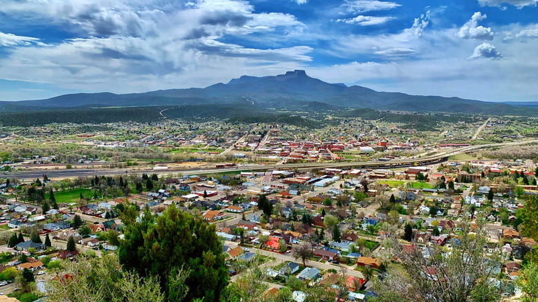 An elevated view of Trinidad, Colorado