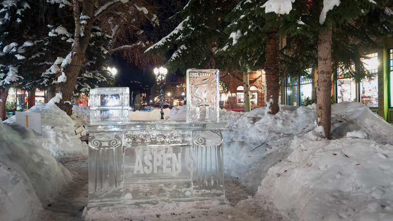 A sculpture in Aspen