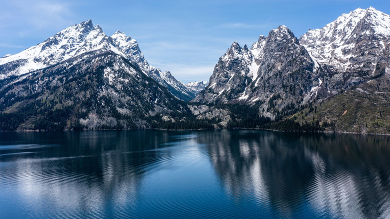 A view of Jenny Lake in Grand Teton National Park, Wyoming.