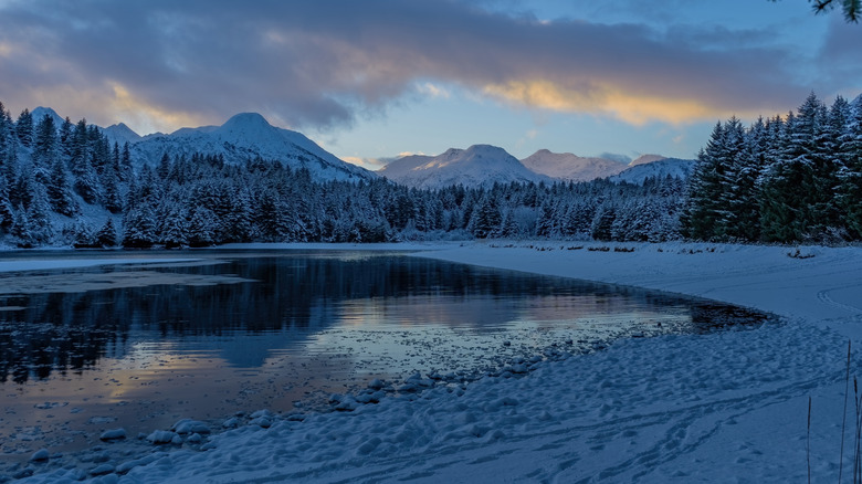 White Sands Beach on Kodiak Island in Alaska