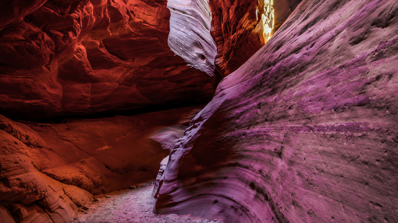 Peek-a-Boo slot canyon near Kanab, Utah.