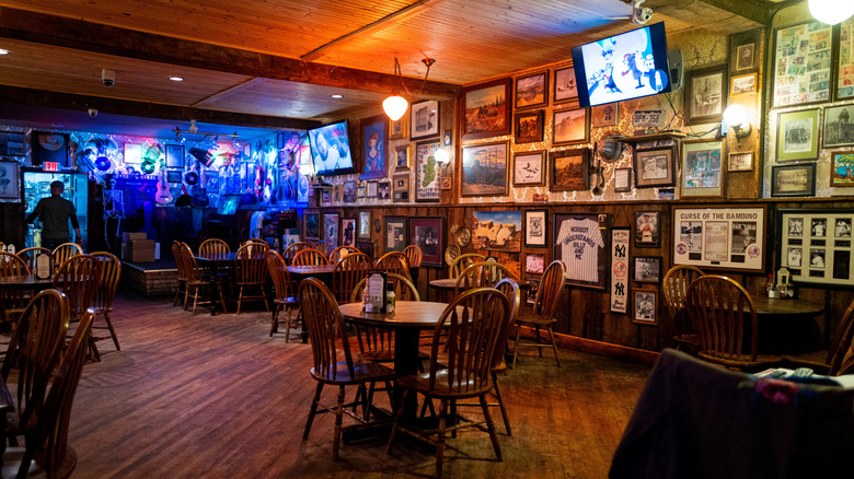 Dining room inside Silver Dollar Saloon