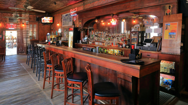 Bar inside Pioneer Saloon