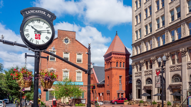 Historic buildings in downtown Lancaster, Pennsylvania