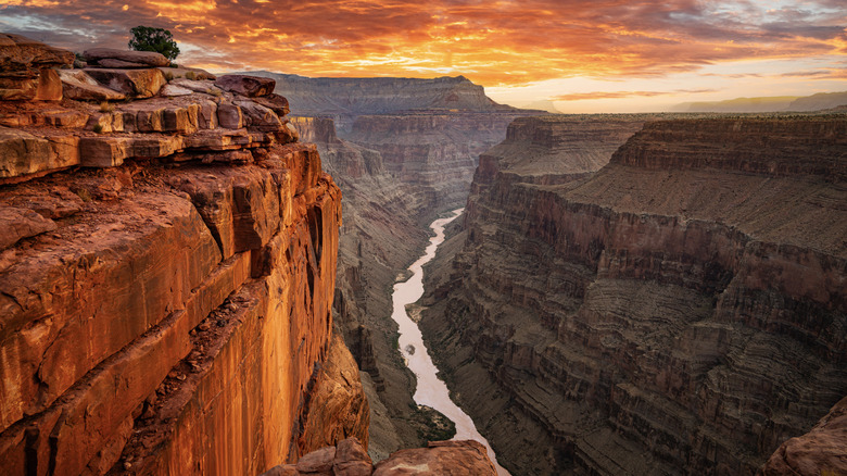 The view from Toroweap Overlook at the North Rim of the Grand Canyon