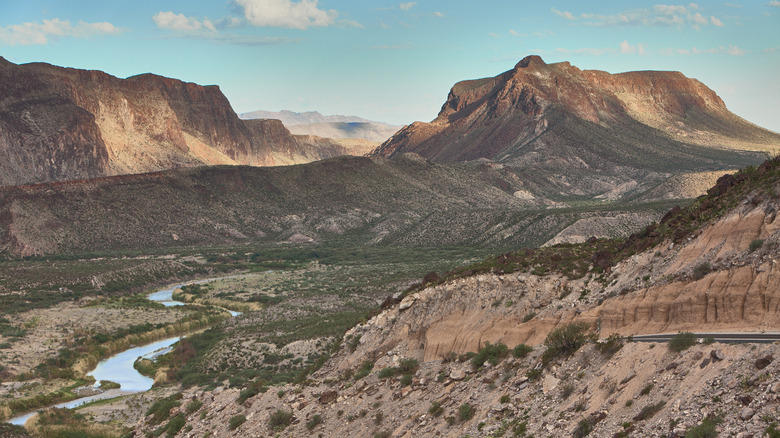 Big Bend Ranch State Park, Texas, showing distant mountains