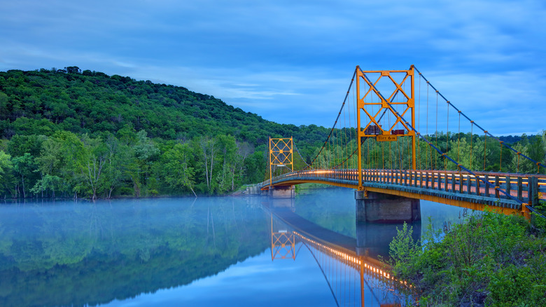 A bridge over the White River in northwest Arkansas