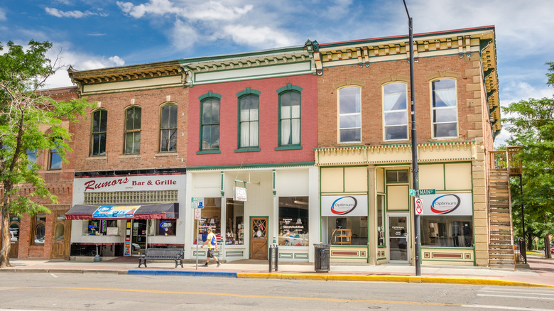 Vintage buildings in the downtown of Cañon City, Colorado
