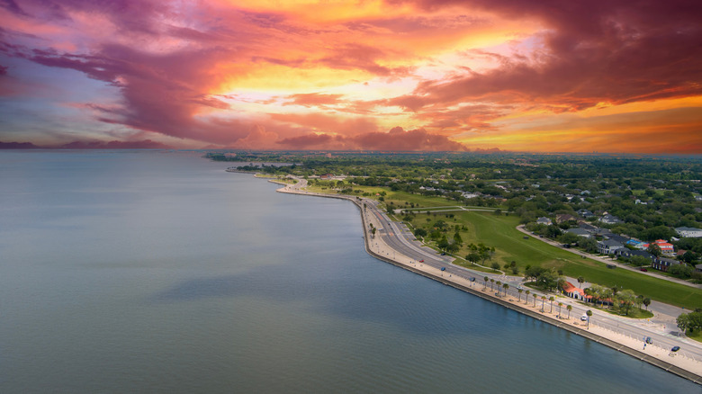 Lake Pontchartrain coast of New Orleans