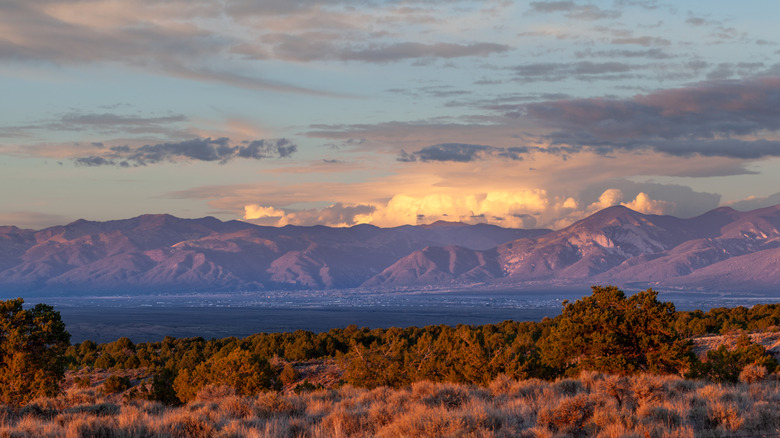 The mountains of the Taos Valley of New Mexico