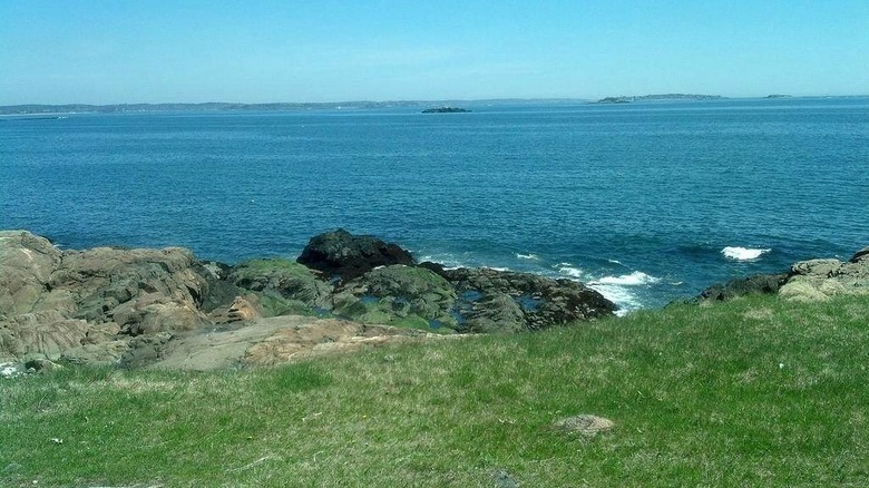 A coastal view from Crowninshield Island, Massachusetts