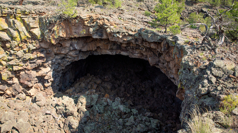 One of El Malpais' lava tubes