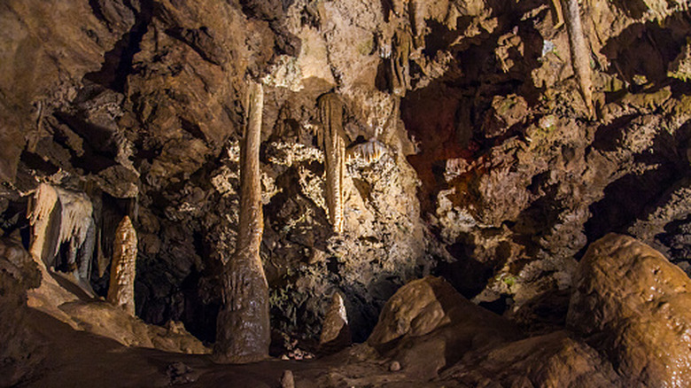 Some of the formations inside Oregon Caves National Monument