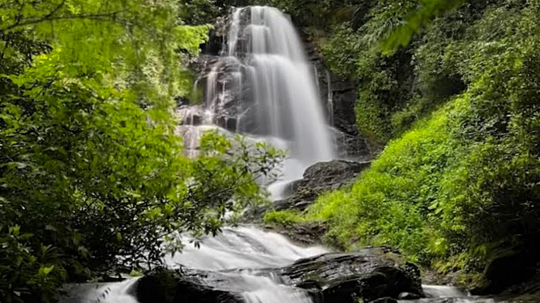 Upper Sols Creek Falls in Nantahala National Forest
