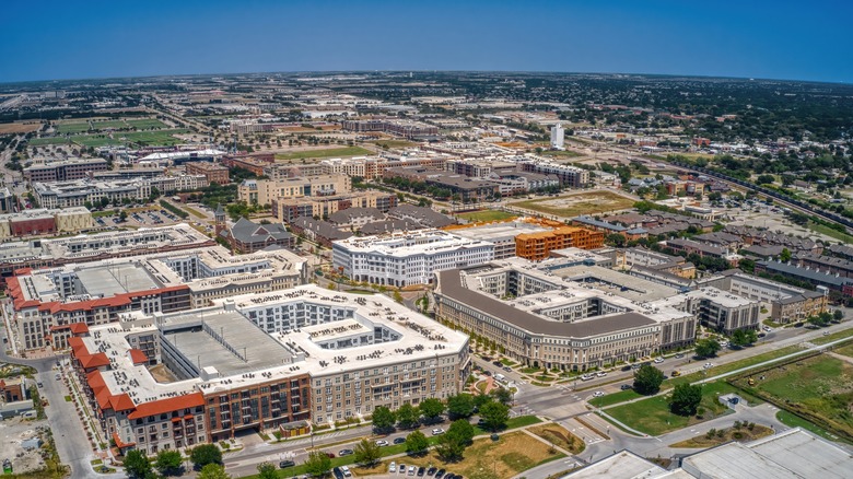 Aerial view of Frisco, Texas
