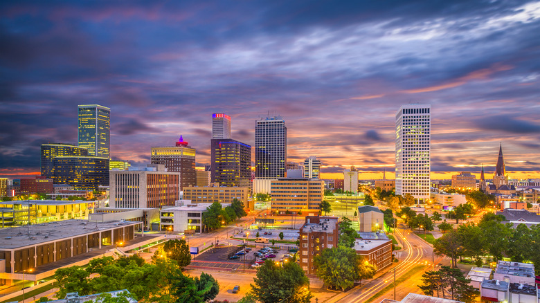 View of Tulsa, Oklahoma at night