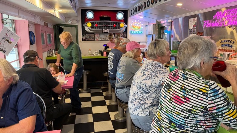 Interior of Angel's Dining Car